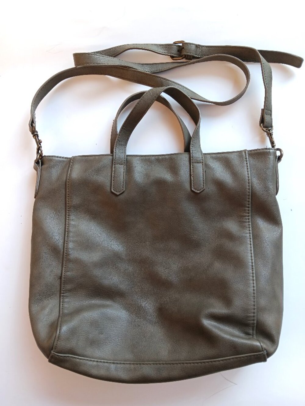 Universal Threads Olive Green  Faux Leather  Hand Bag with Top Handles / Straps